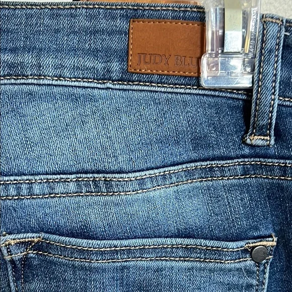 Women's Distressed Jeans - Blue - Picture 3 of 5